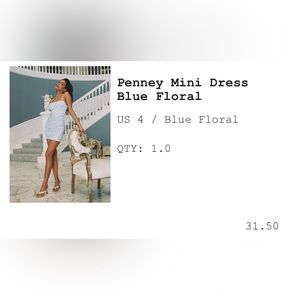 Princess Polly mini dress size 4